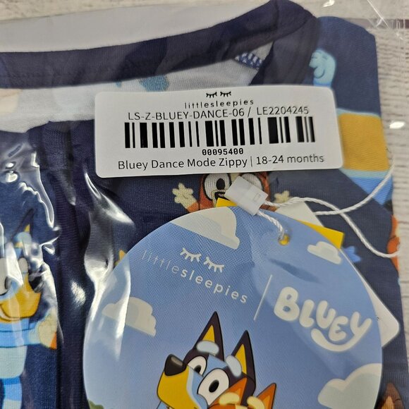 NEW!! Little Sleepies Bluey Dance Mode Zippy Size 18-24 months - Picture 2 of 3